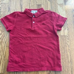 Burberry Kids Red Polo Shirt